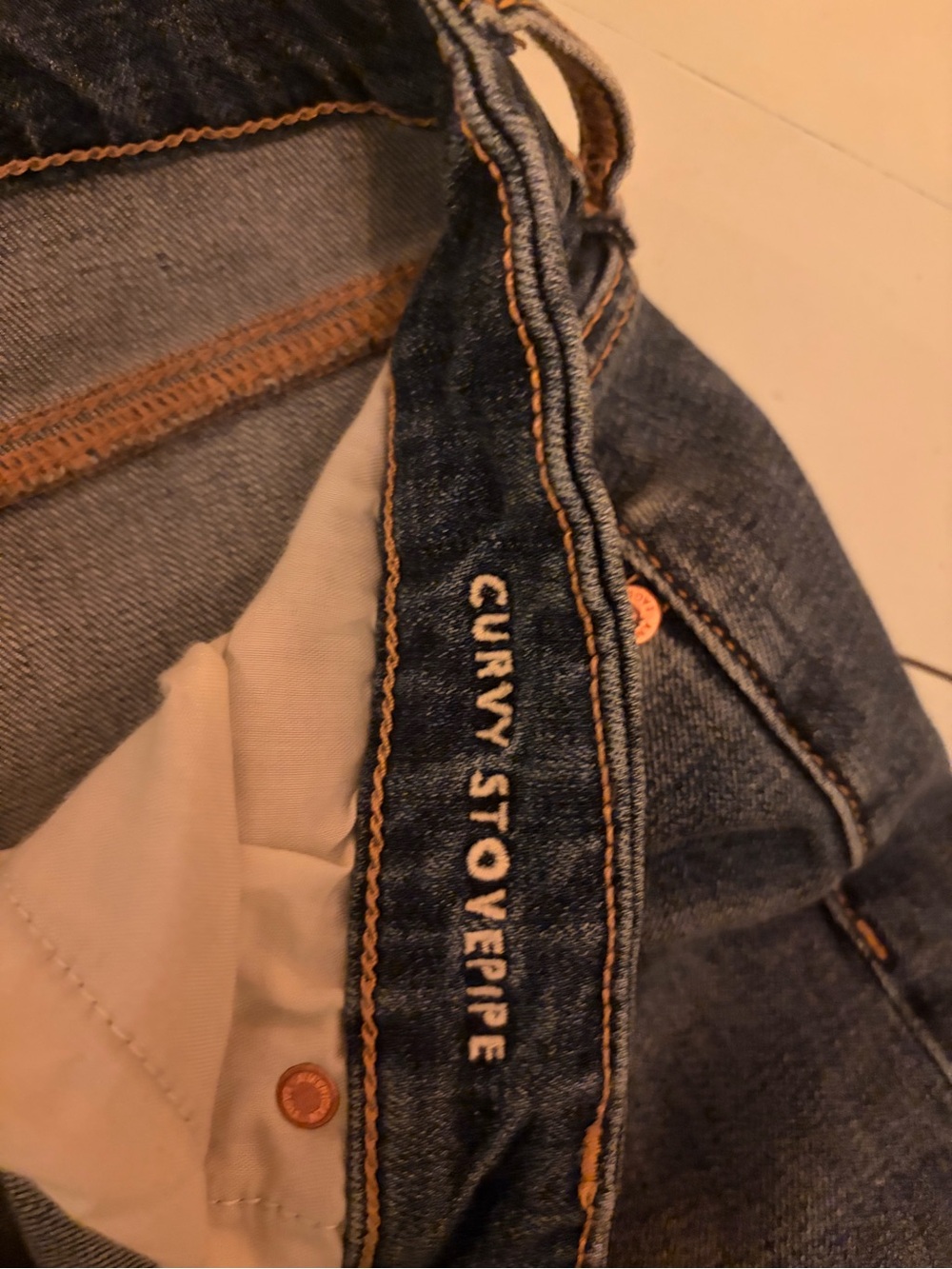 AE Curvy Stovepipe Jeans size 12 - Picture 4 of 5